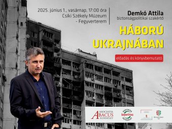 Demkó Attila tart előadást Csíkszeredában az ukrajnai háborúról