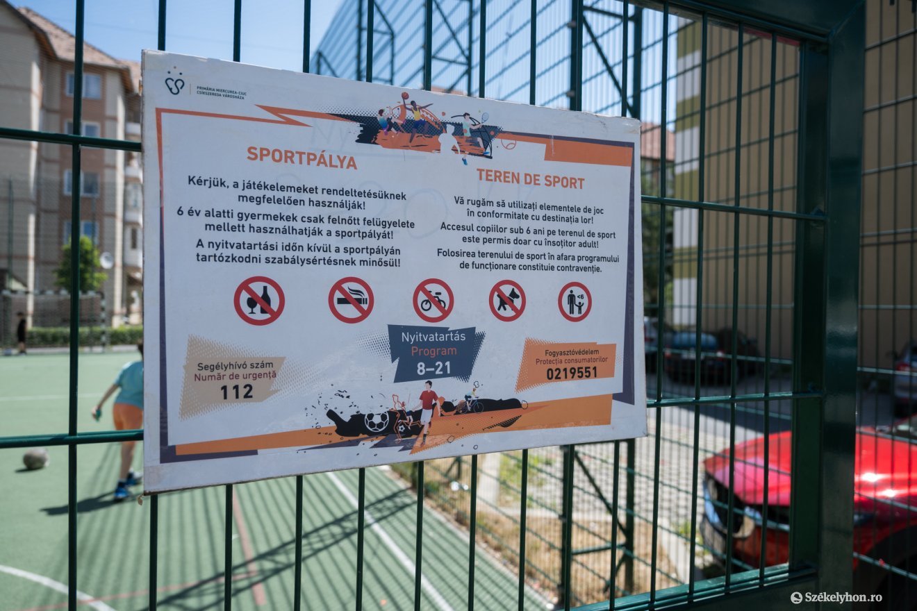 Amióta éjszakára zárják a sportpályákat kevesebb a panasz csendzavarásra •  Fotó: Borbély Fanni