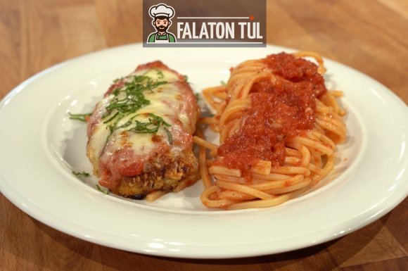 Csirke parmigiana, paradicsomszószos spagetti – videó